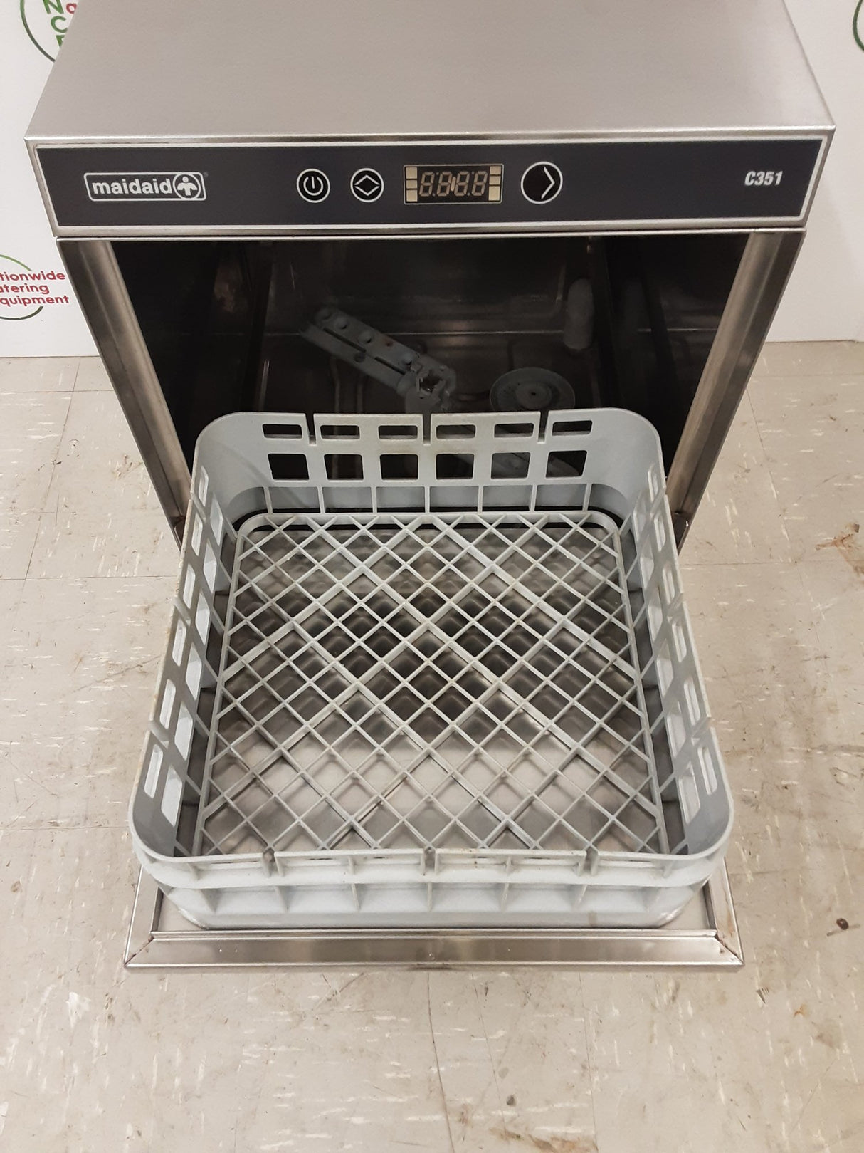 Maidaid Undercounter Glasswasher, 35cm Basket, 13amp, Model-C531 (NCE6171)