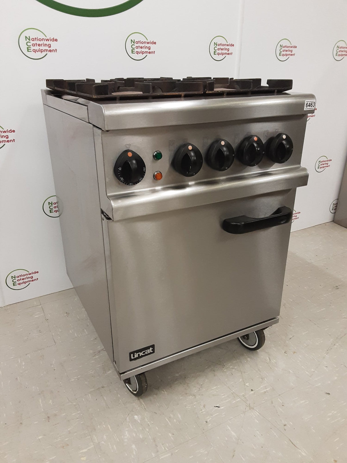 Lincat Opus Dual Fuel Four Burner Natural Gas Stove & Electric Oven (NCE6463)