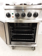 Lincat Opus Dual Fuel Four Burner Natural Gas Stove & Electric Oven (NCE6463)
