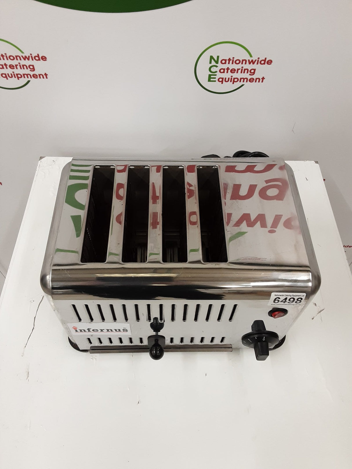 Infernus Four Slot Toaster, Model- HET-4 (NCE6498)