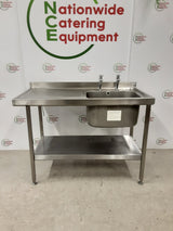 Stainless Steel Single Sink, 120x60cm (NCE6534)