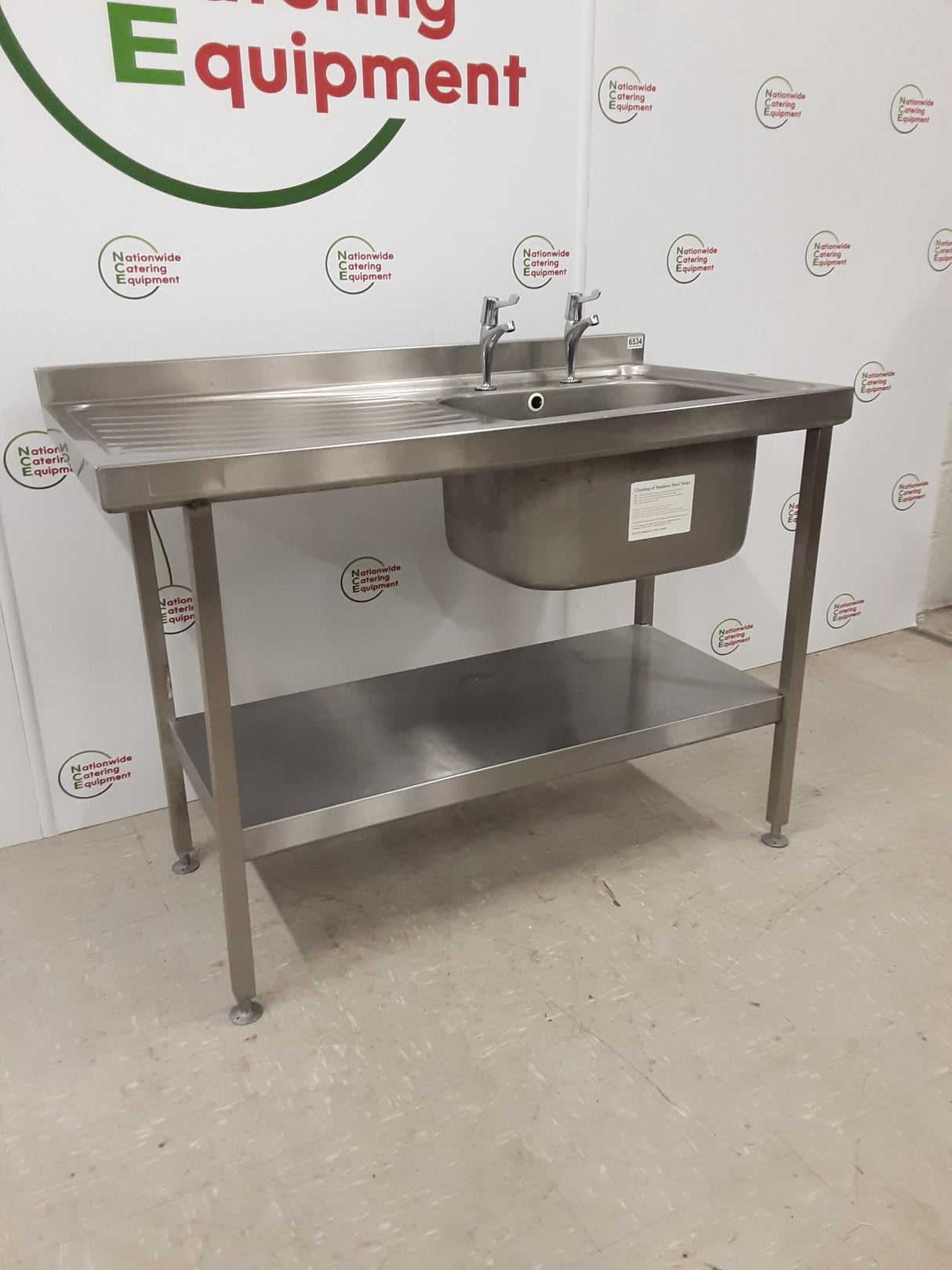 Stainless Steel Single Sink, 120x60cm (NCE6534)