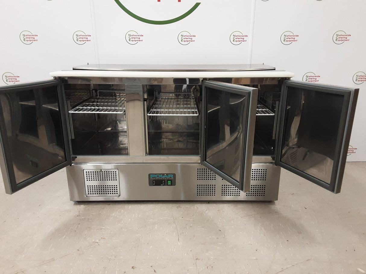Polar G-Series Three Door Saladette Counter Fridge, Model- G607 (NCE6533)