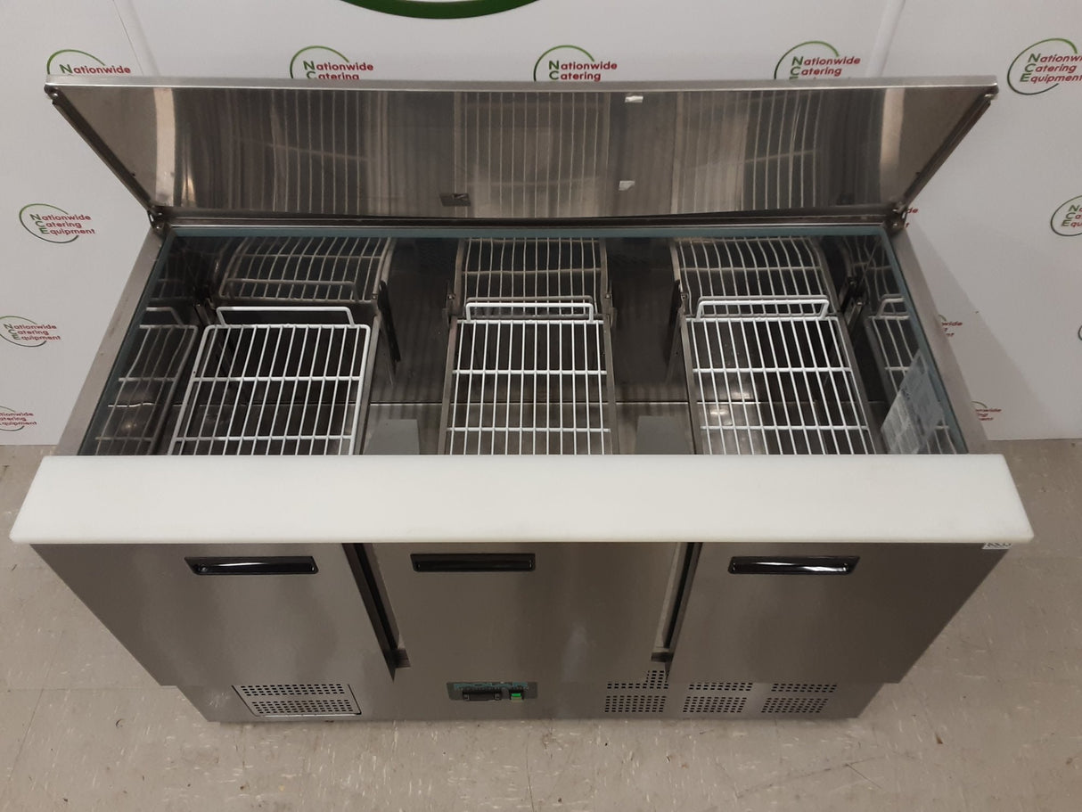 Polar G-Series Three Door Saladette Counter Fridge, Model- G607 (NCE6533)