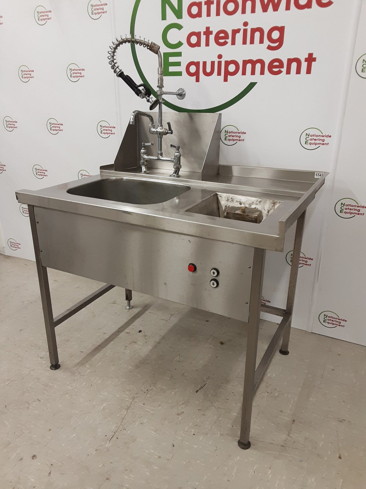 Clearance Stainless Steel Single Dishwasher Entry Sink 114cm (NCE6542)
