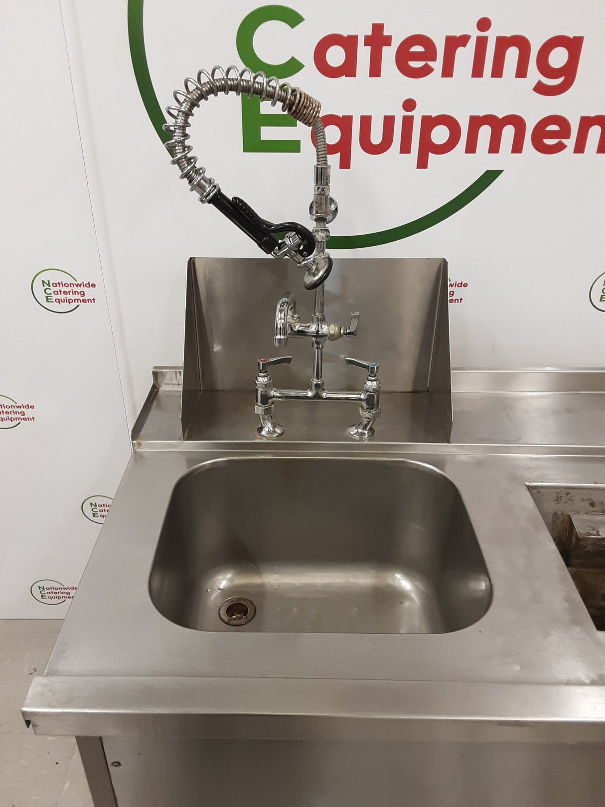 Clearance Stainless Steel Single Dishwasher Entry Sink 114cm (NCE6542)