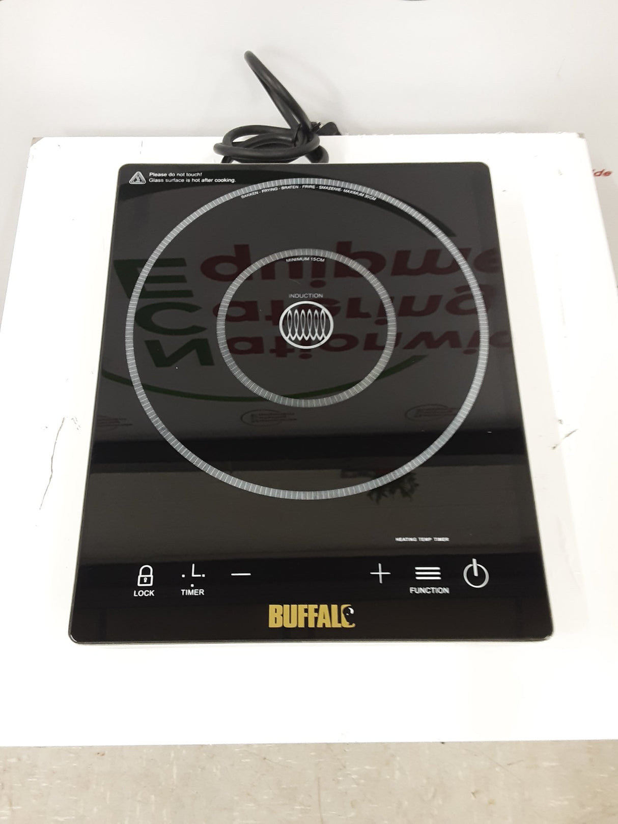 Buffalo 3000w Tabletop Single Zone Induction Stove, Model- (NCE6575)