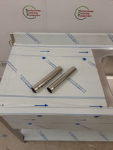 Hamoki Stainless Steel Double Sink With Left Hand Drainer & Mixer Tap, 180x60cm, Model- STSK-166L (NCE6556)