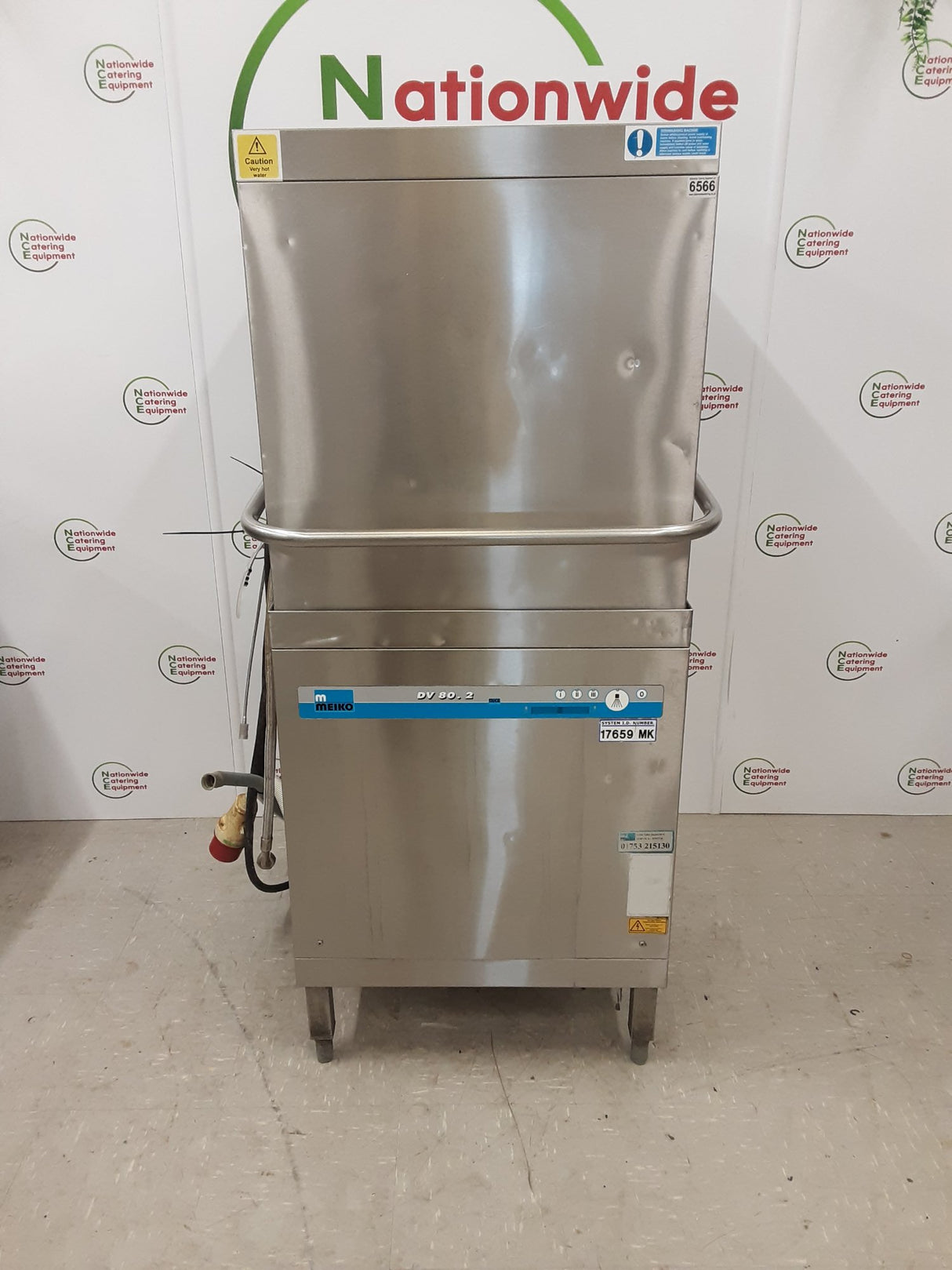 Meiko Pass-Through/Hood Dishwasher, 3ph/32amp, Model- DV.80.2 (NCE6566)