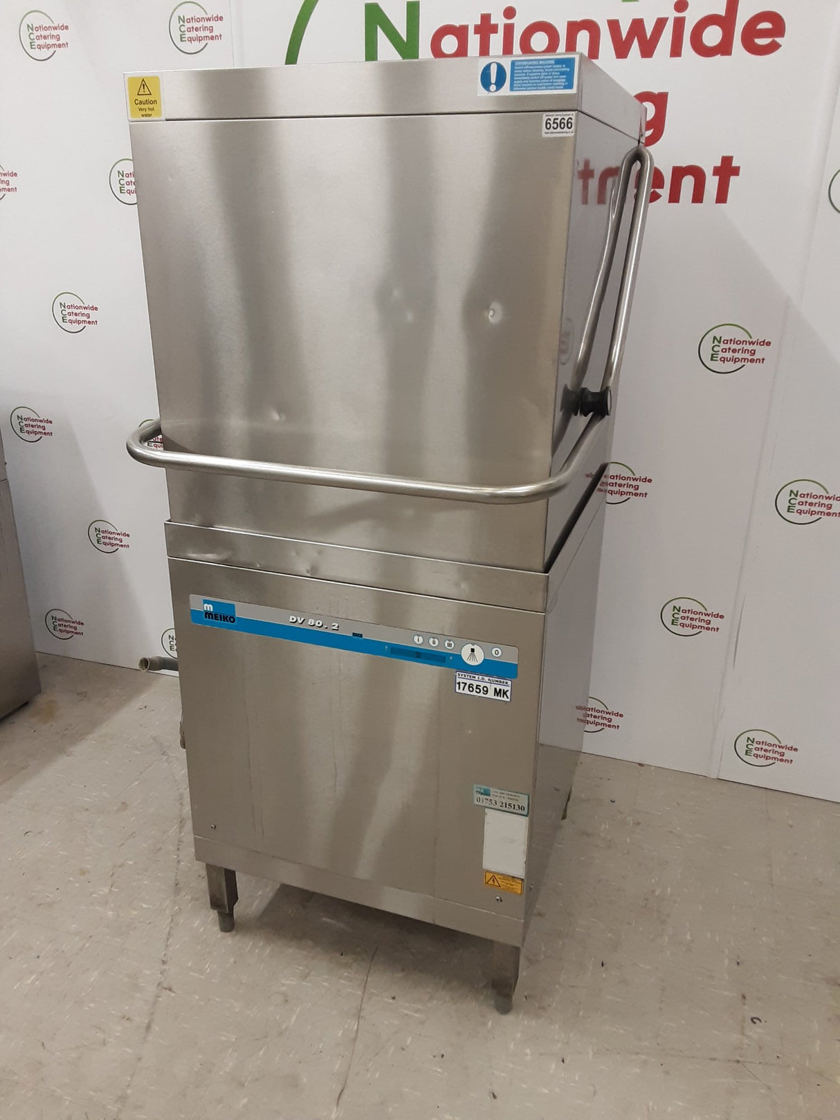 Meiko Pass-Through/Hood Dishwasher, 3ph/32amp, Model- DV.80.2 (NCE6566)