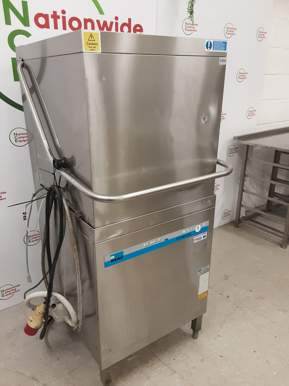 Meiko Pass-Through/Hood Dishwasher, 3ph/32amp, Model- DV.80.2 (NCE6566)