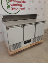 Ecofrost 'B-Grade' Three Door Counter Fridge With Granite Worktop & Toppings Opening, Model- 7950.5095 (NCE6599)