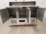 Ecofrost 'B-Grade' Three Door Counter Fridge With Granite Worktop & Toppings Opening, Model- 7950.5095 (NCE6599)