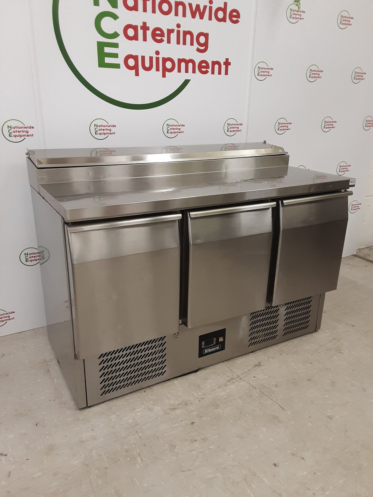 Blizzard Three Door Counter Fridge With Toppings Opening, Model- BCC3ENXX (NCE6620)
