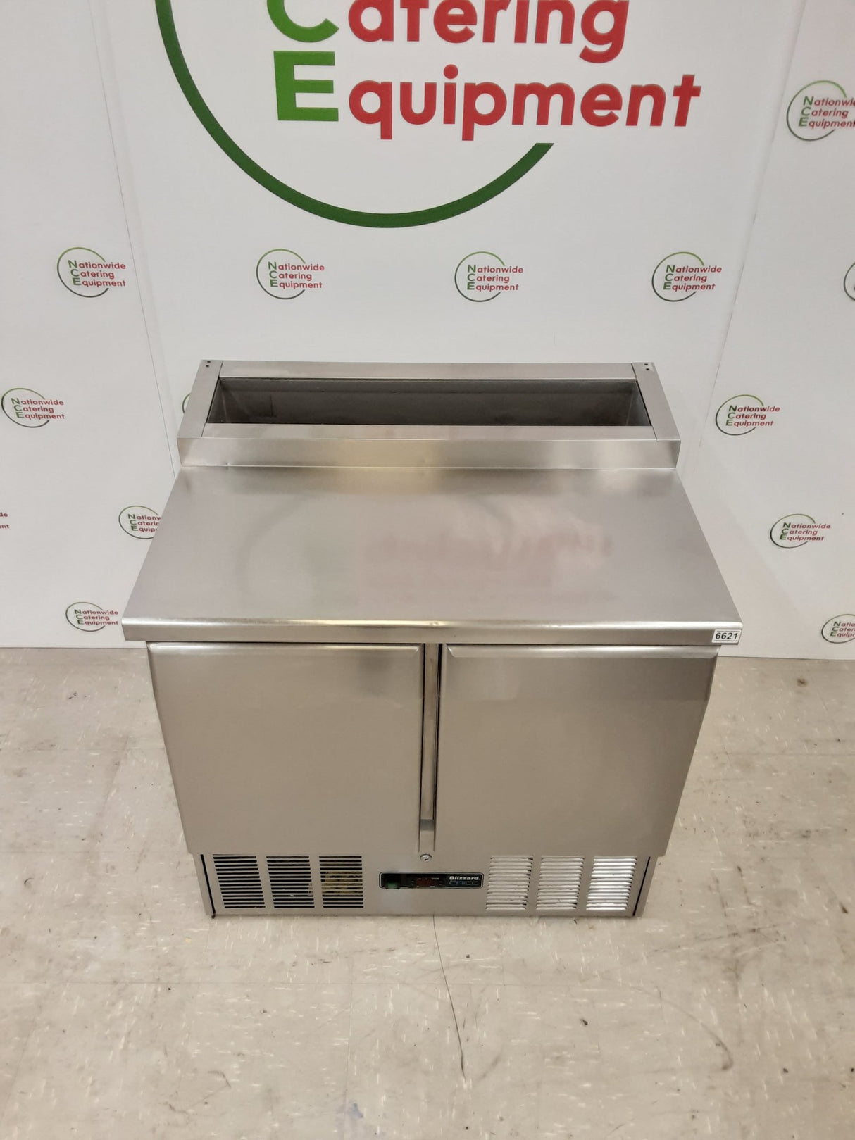 Blizzard Two Door Counter Fridge With Toppings Opening, Model- BCC2EN-ECO (NCE6621)