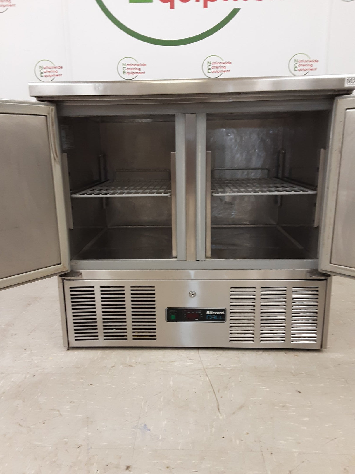Blizzard Two Door Counter Fridge With Toppings Opening, Model- BCC2EN-ECO (NCE6621)