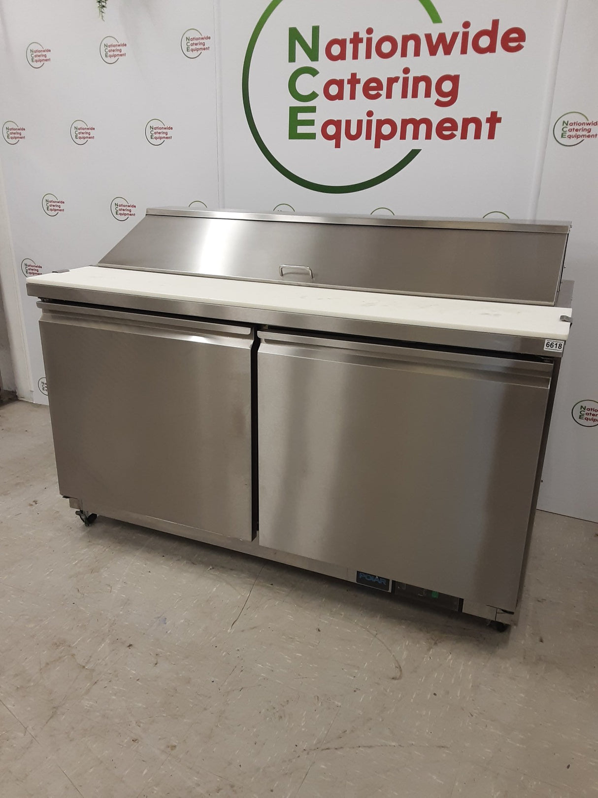 Polar U-Series Double Door Prep Counter Fridge, Model- GD883 (NCE6618)