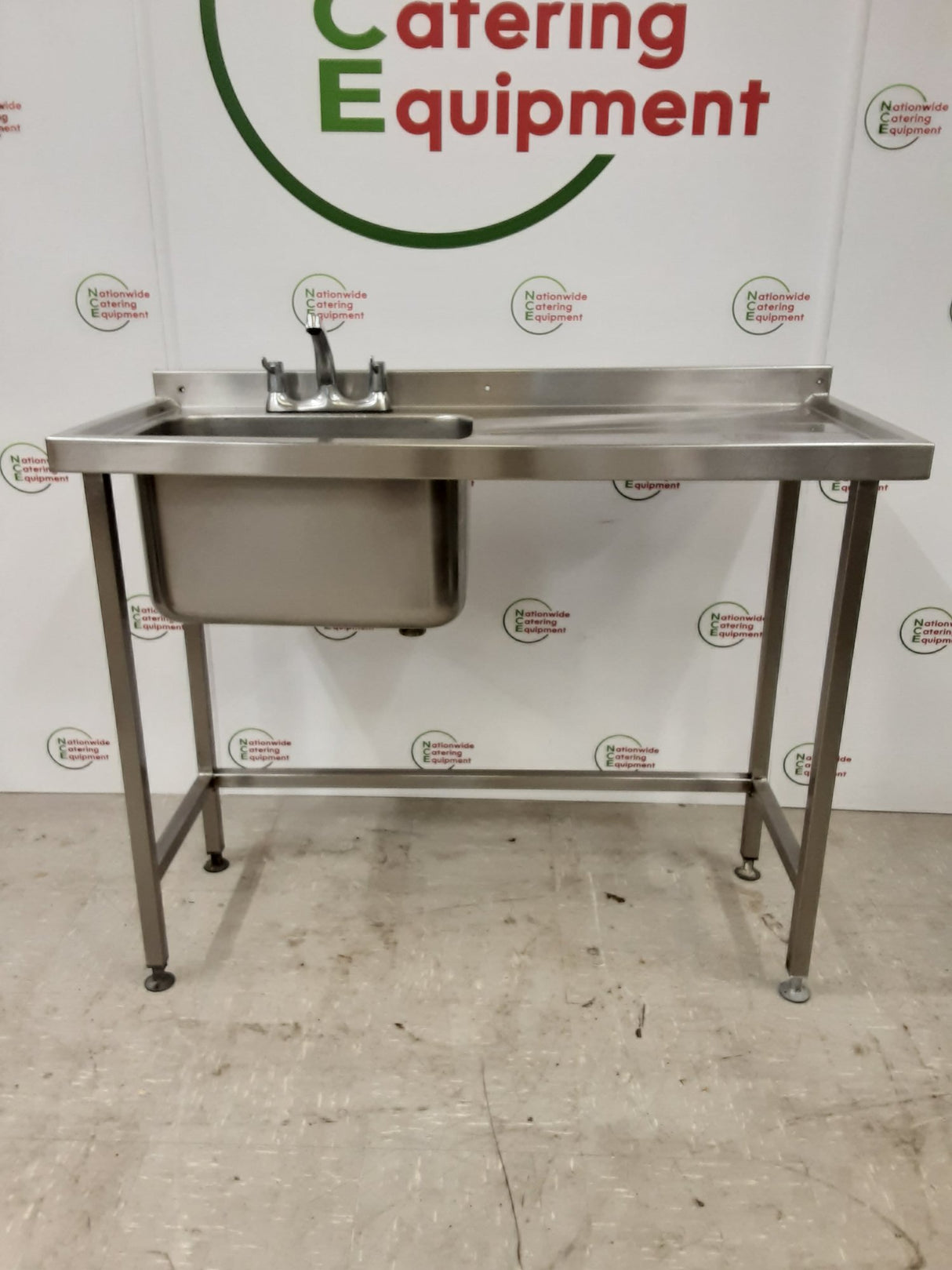 Stainless Steel  Slimline Single Sink 120x50cm (NCE6641)