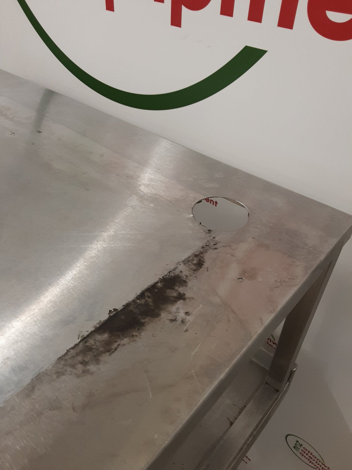 Stainless Steel Table With Shelf Above (NCE6646)