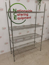 Four Tier Wire Shelving Unit, 122x46cm (NCE6652)
