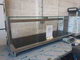 Commercial Catering Counterline 5 Section Hotplate, With Glass Sneeze Guard (NCE2437)