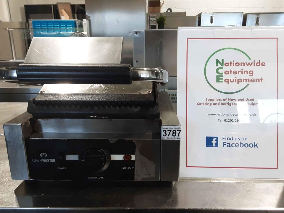 Chefmaster Single Panini / Contact Grill Model-HEA773 (3787)