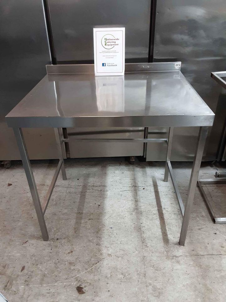 Stainless Steel Table with Appliance Space 97 x 80cm (NCE2814)