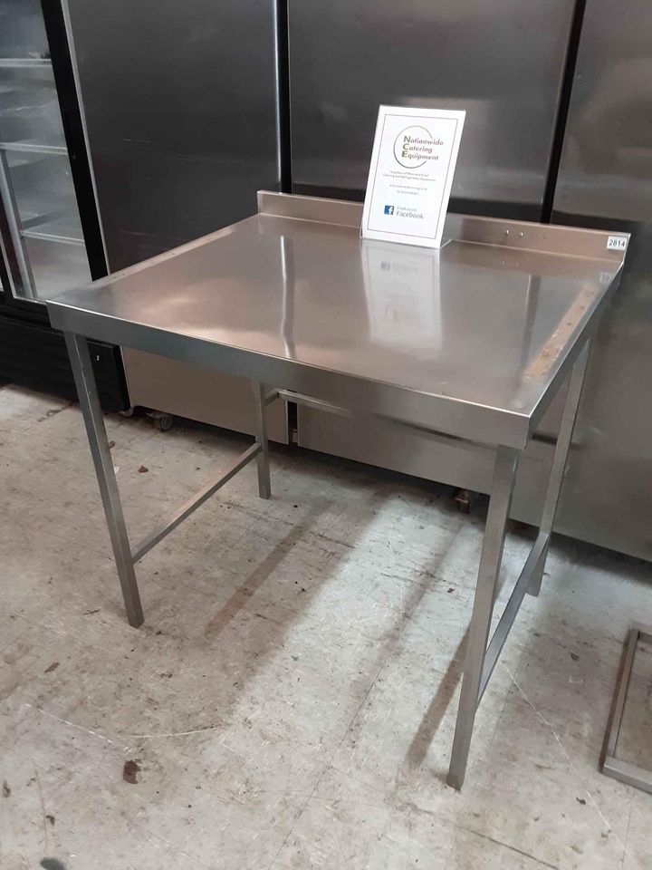 Stainless Steel Table with Appliance Space 97 x 80cm (NCE2814)