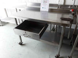 Stainless Steel Table on Wheels with Tin Opener 122cm (NCE3645)