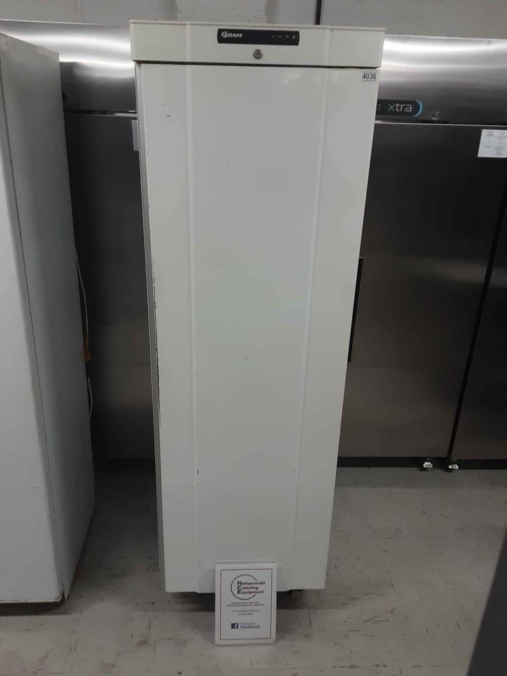 Gram Single Upright 400L Fridge, White, Model- K410LG (4036)