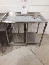 Stainless Steel Dishwasher Tray Drying Table, NEW, 110cm (NCE4127)