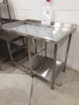 Stainless Steel Dishwasher Tray Drying Table, NEW, 110cm (NCE4127)