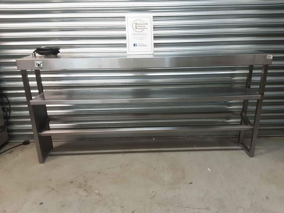 Stainless Steel Two Tier Gantry (One Tier Heated/One Tier Ambient Gastro Storage) 1.8m (2991)