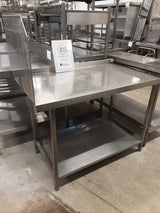 Stainless Steel Table with Upstand to Left Side - 1.2m (4095)