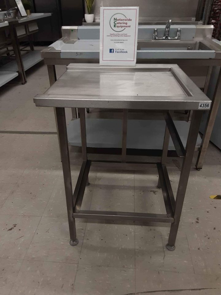 Stainless Steel Dishwasher Exit Table, 65cm (NCE4356)