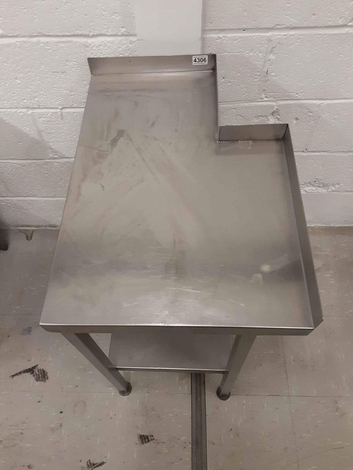 Stainless Steel Filler Table (Corner Cut Out), 48cm (NCE4306)