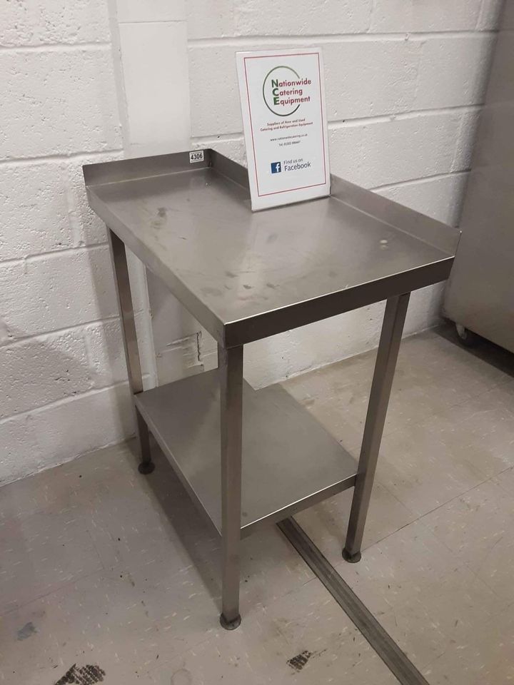 Stainless Steel Filler Table (Corner Cut Out), 48cm (NCE4306)