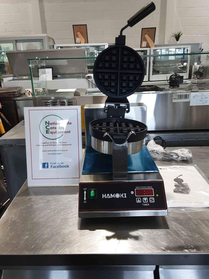 Hamoki Rotating Single Waffle Maker, 13amp