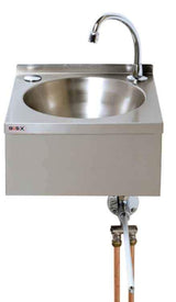 Basix Knee Operated Handwash Basin, Stainless Steel (3004)