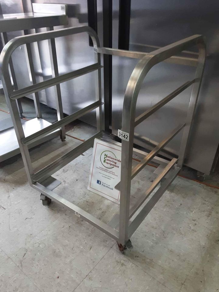 Stainless Steel Dishwasher Basket Stand/Trolley (3142)