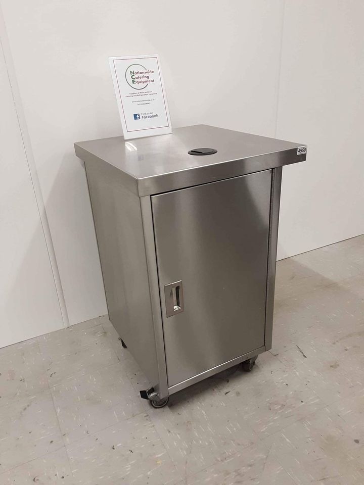 Stainless Steel Cupboard On Wheels With Plug Socket (NCE4550)