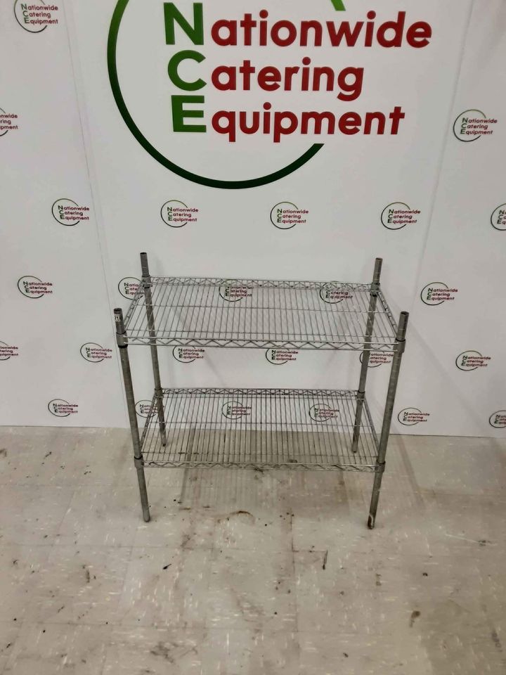 Wire Shelving Unit, 90cm - 2 Tier (2218)