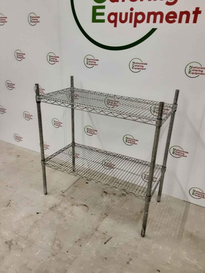 Wire Shelving Unit, 90cm - 2 Tier (2218)