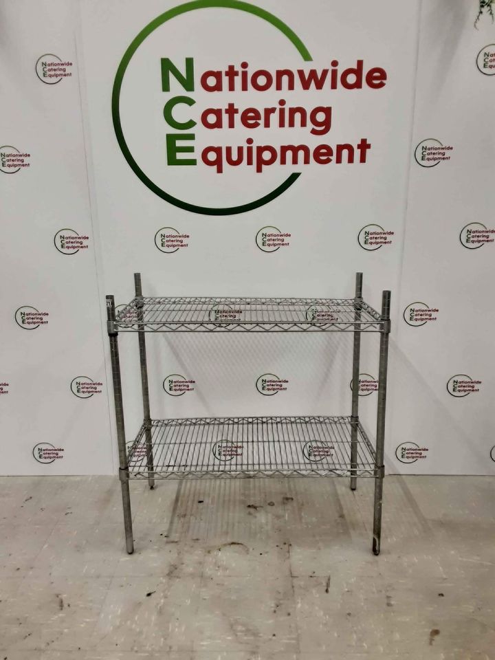 Wire Shelving Unit, 90cm - 2 Tier (2218)