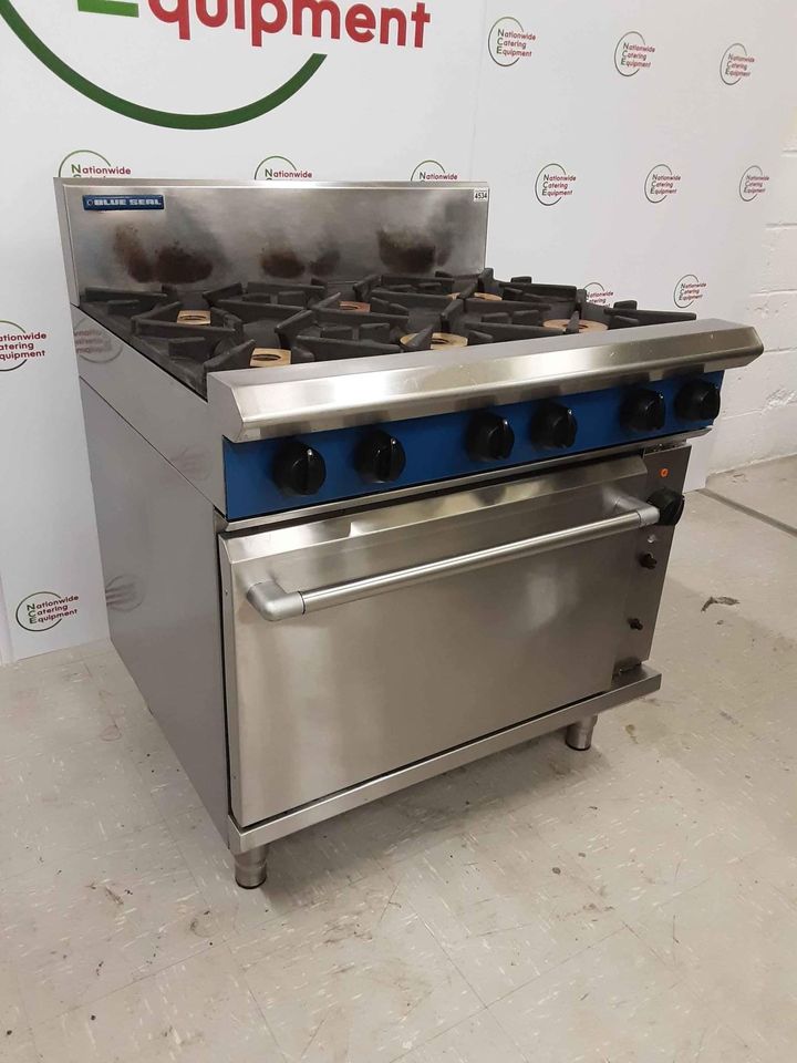 LPG Blue Seal Six Burner Stove and Oven G56D (SKU4534)