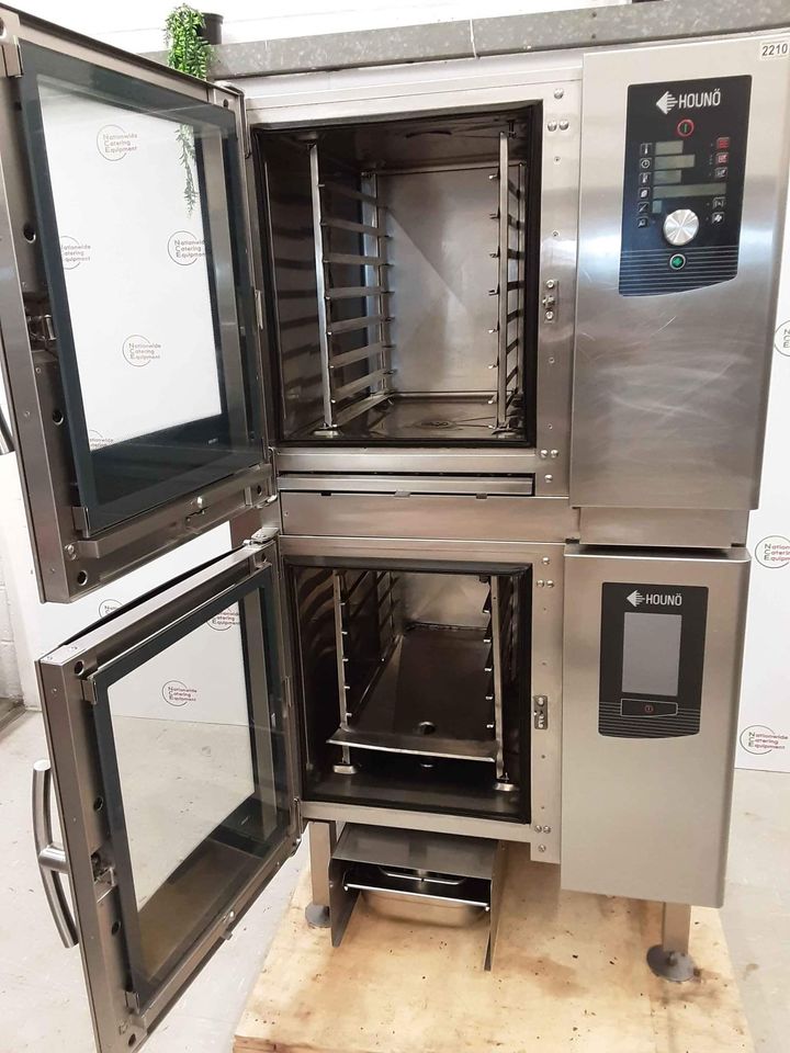 Commercial Catering Houno 2x6 Grid 2019 Stacked Electric Combi Ovens (NCE2210