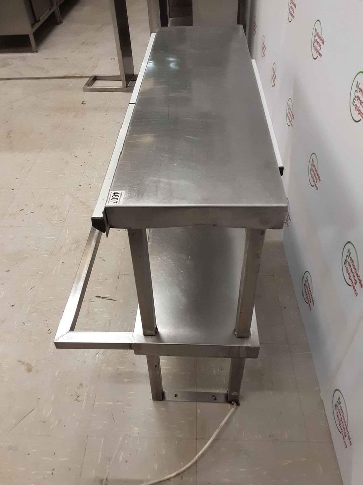 Stainless Steel Tabletop Two Tier Heated Gantry, 13amp, Gastronorm Storage, 105cm (NCE4607)