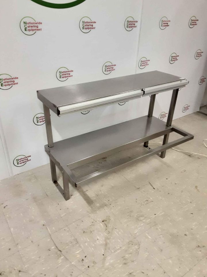 Stainless Steel Tabletop Two Tier Heated Gantry, 13amp, Gastronorm Storage, 105cm (NCE4607)