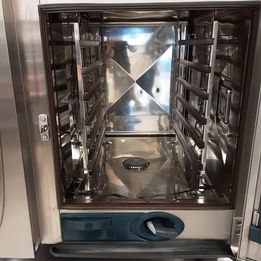 Rational Six Grid Electric Combi Oven On Stand With Ultravent Condensation Hood SCC61E (NCE4649)