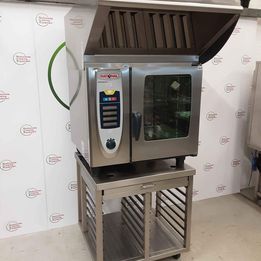 Rational Six Grid Electric Combi Oven On Stand With Ultravent Condensation Hood SCC61E (NCE4649)